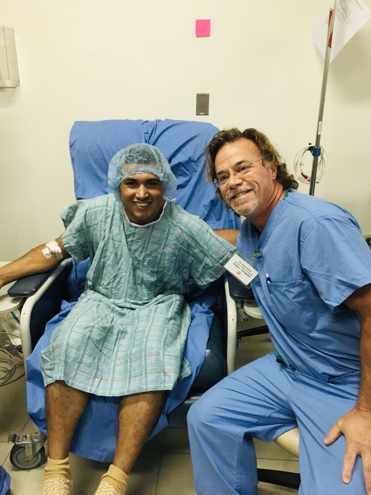 Dr. Anthony carter travels to honduras with medical missions team to perform 55 joint replacements 6 Dr. Carter helping a local during the medical missions trip
