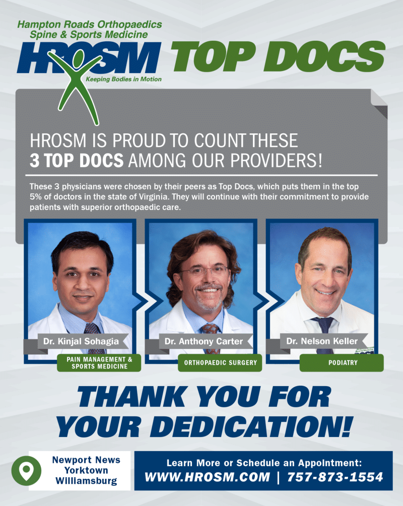 Drs. Sohagia, carter, and keller voted top doctors by the virginia living magazine! 2 Hrosm top docs 2019