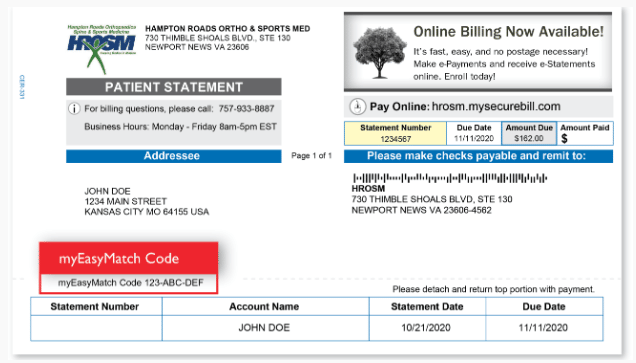 Online bill pay